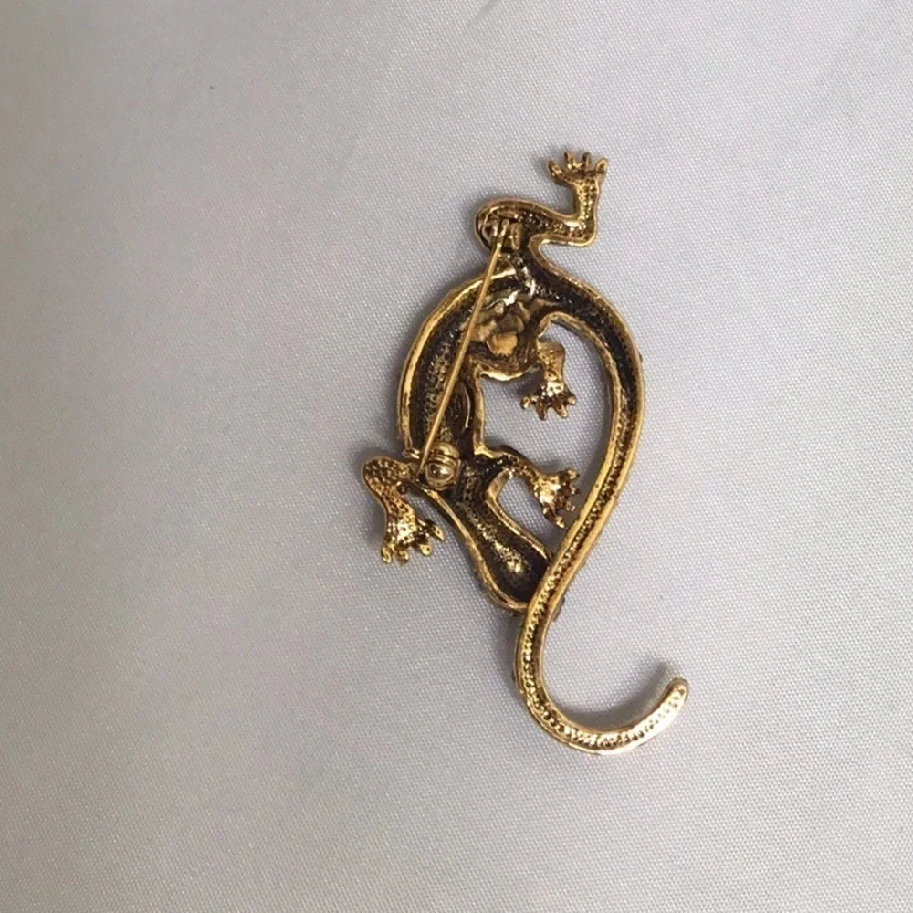 Rhinestone‎ REPTILE PIN BROOCH